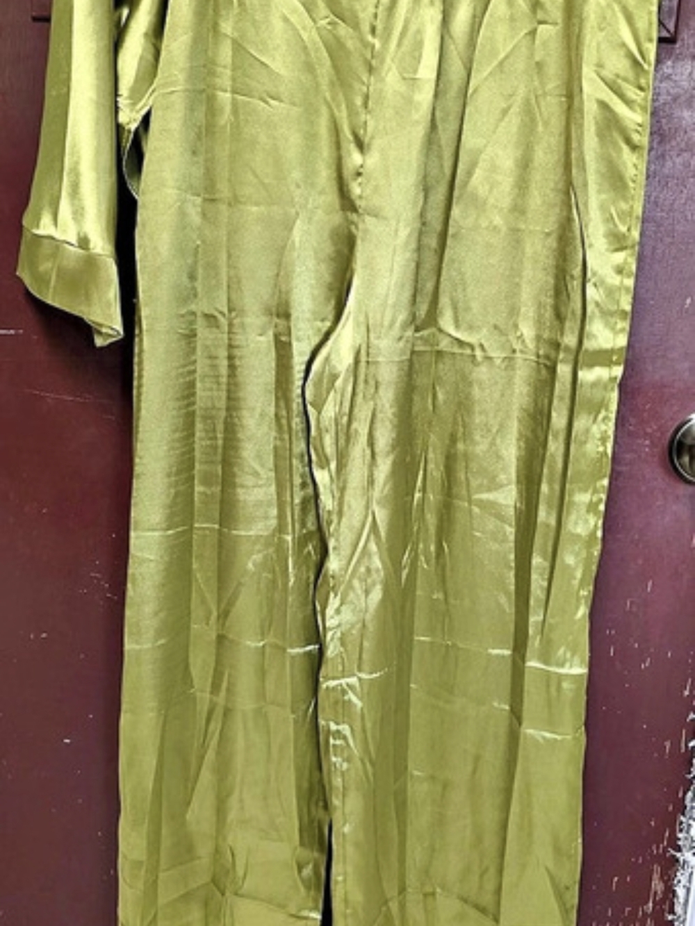 Green Polyester Wide-Leg Set - Picture 5 of 8